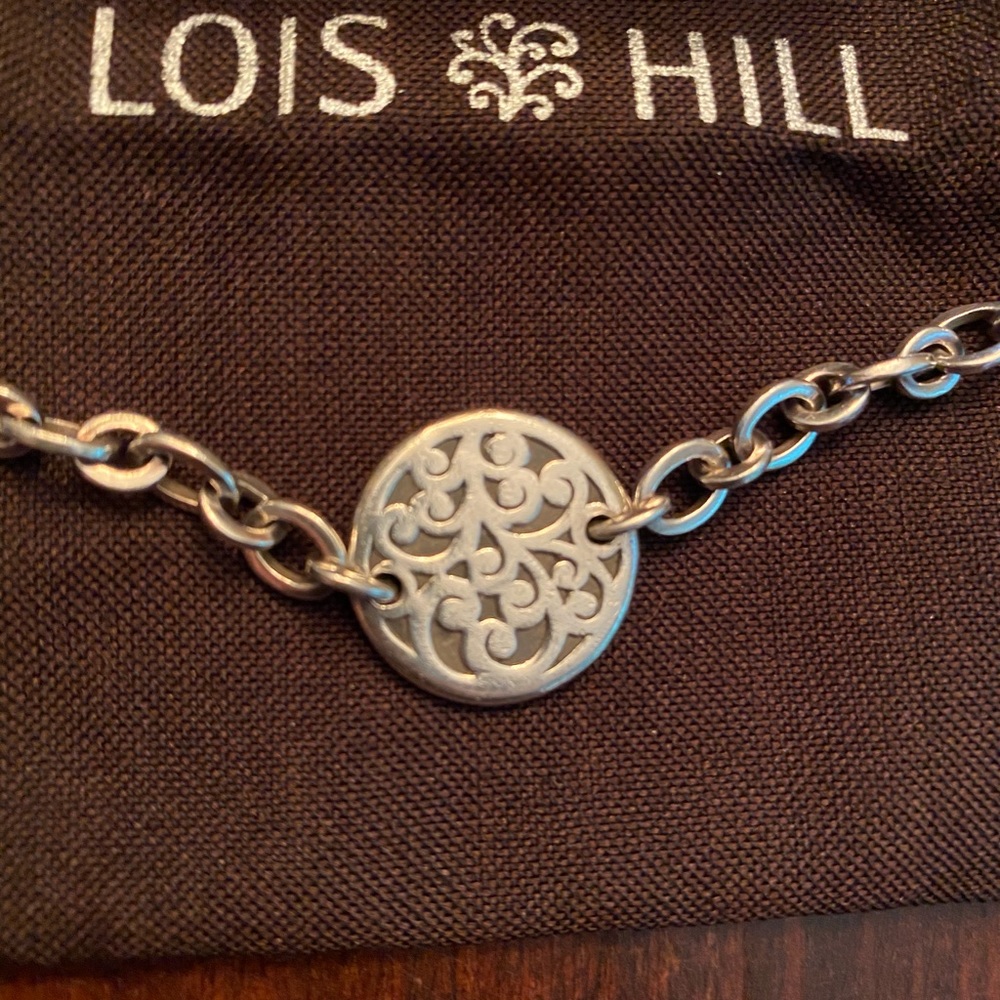 Lois Hill sterling silver link bracelet